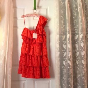 LC Lauren Conrad one shoulder dress